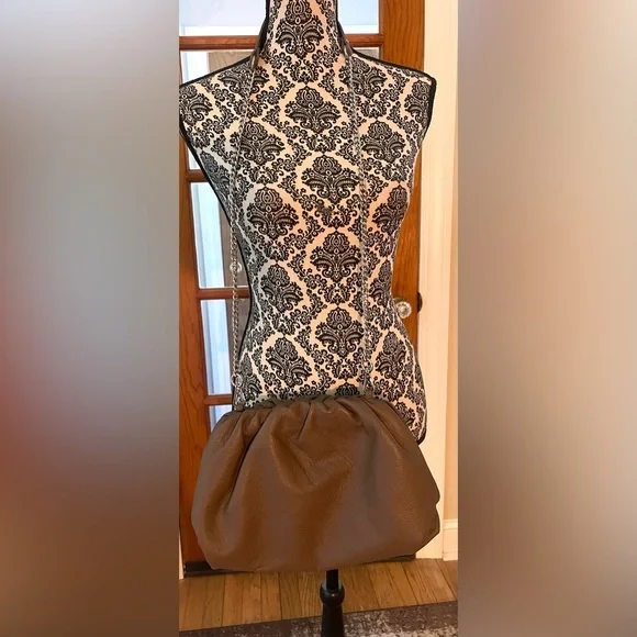 Genuine Leather Brown Crossbody Dumpling Bag - Picture 9 of 14